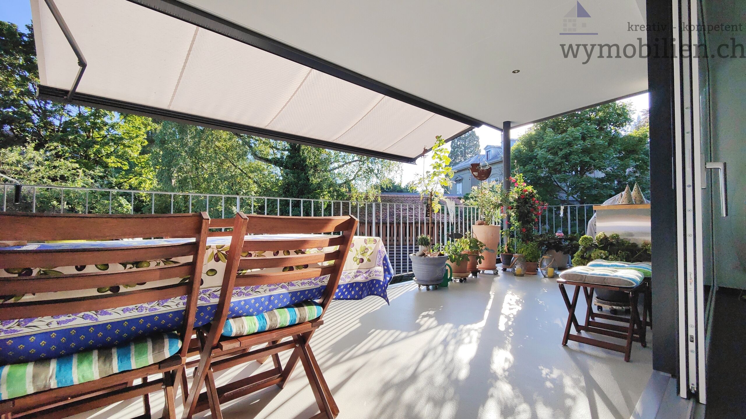 Terrasse in der Abendsonne 
