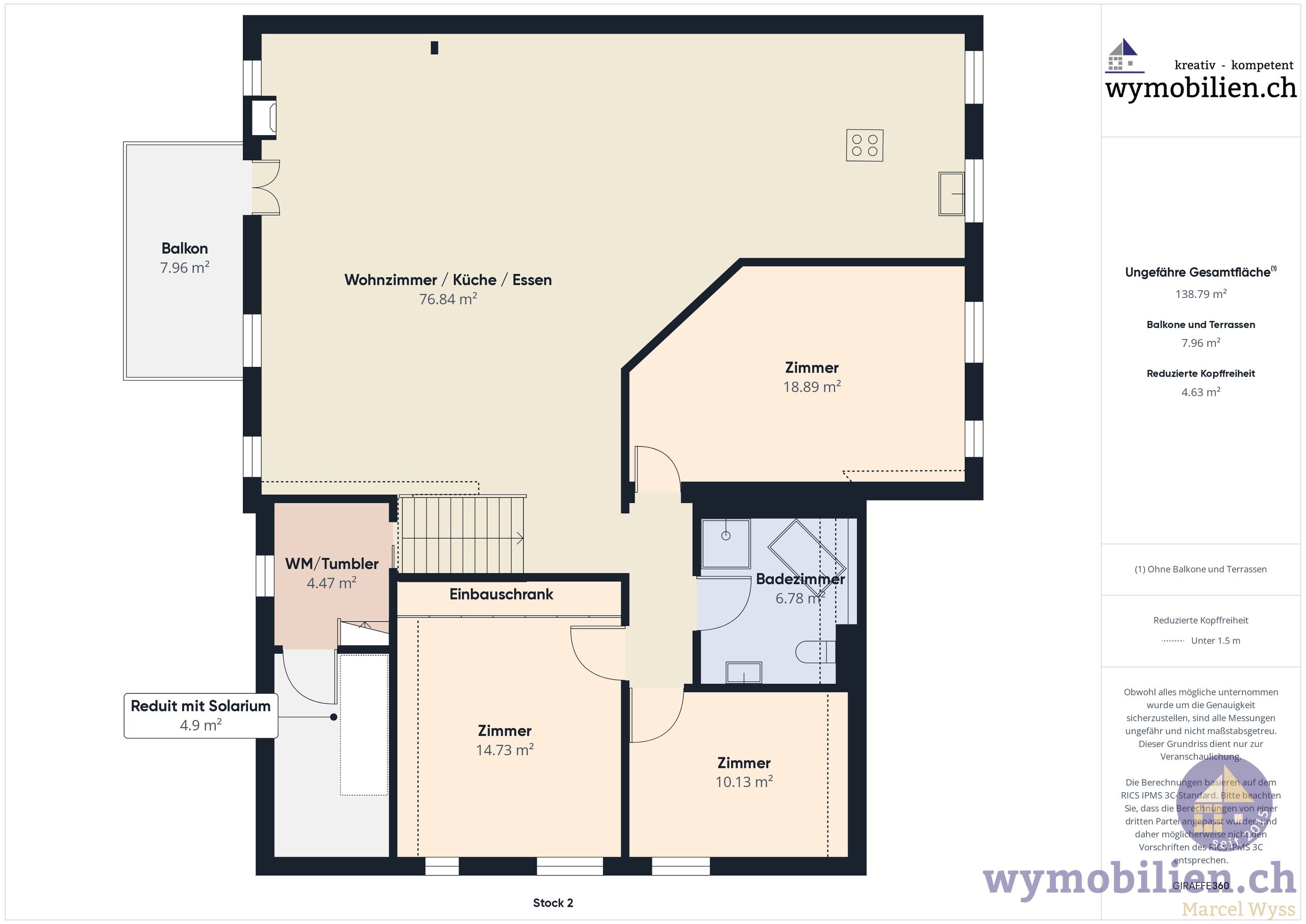 Grundriss Whg 2 Dachwohnung