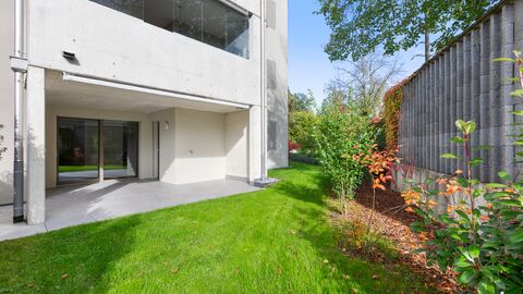 In der Nähe von Winterthur: Fast neue 4.5 Zimmer-Gartenwohnung