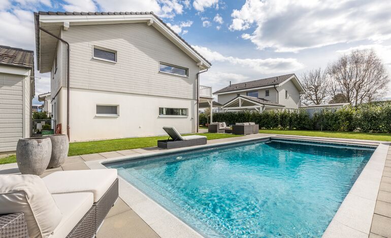 Proche de Genève, villa moderne, familiale et fonctionnelle