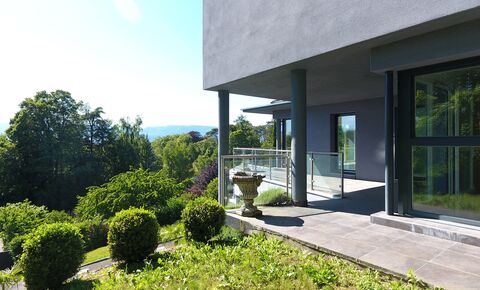 Chens-le-Pont - Villa d'architecte, vue lac Léman