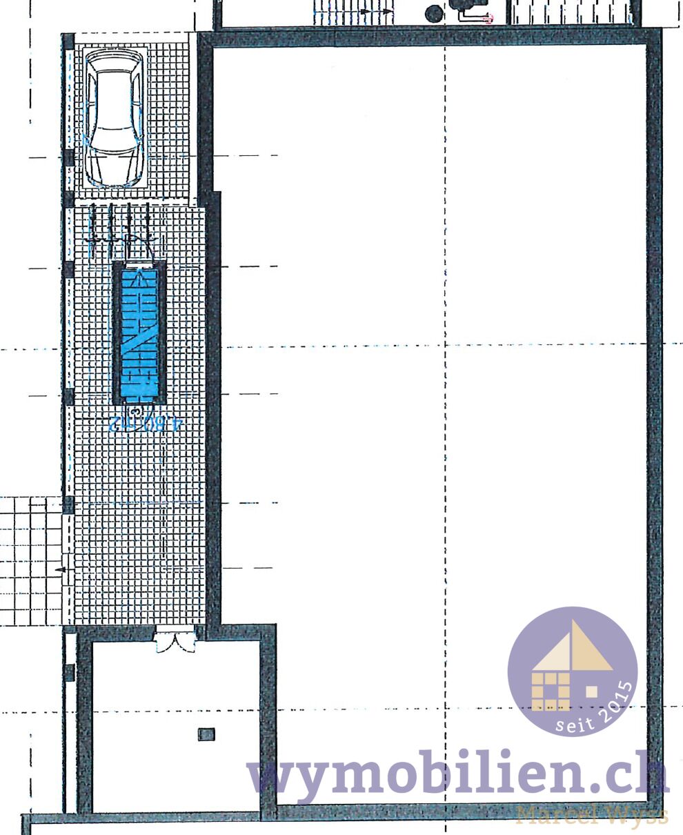 Gedeckter Parkplatz, Loggia, Weinkeller