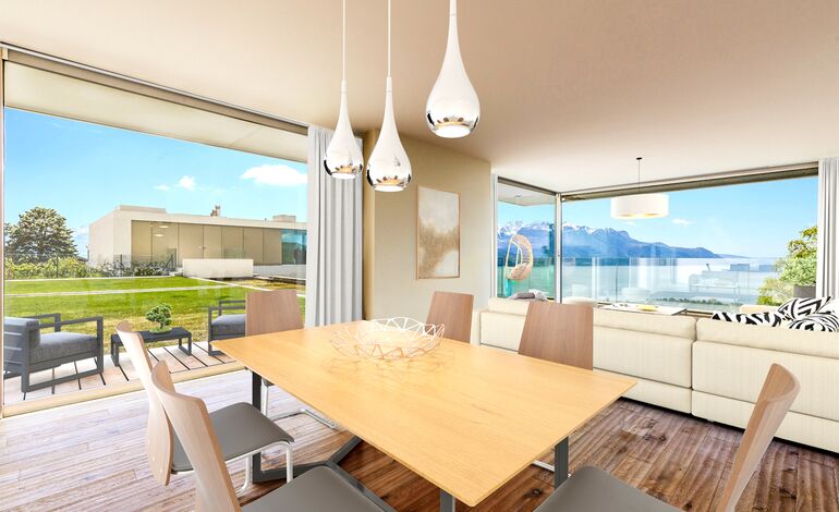 Appartement de standing de 4.5 pièces
profitant d'une vue d'exception