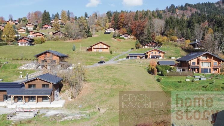 Terrain à Gryon avec permis pour chalet en résidence principale Terrain à Gryon avec permis pour chalet en résidence principale