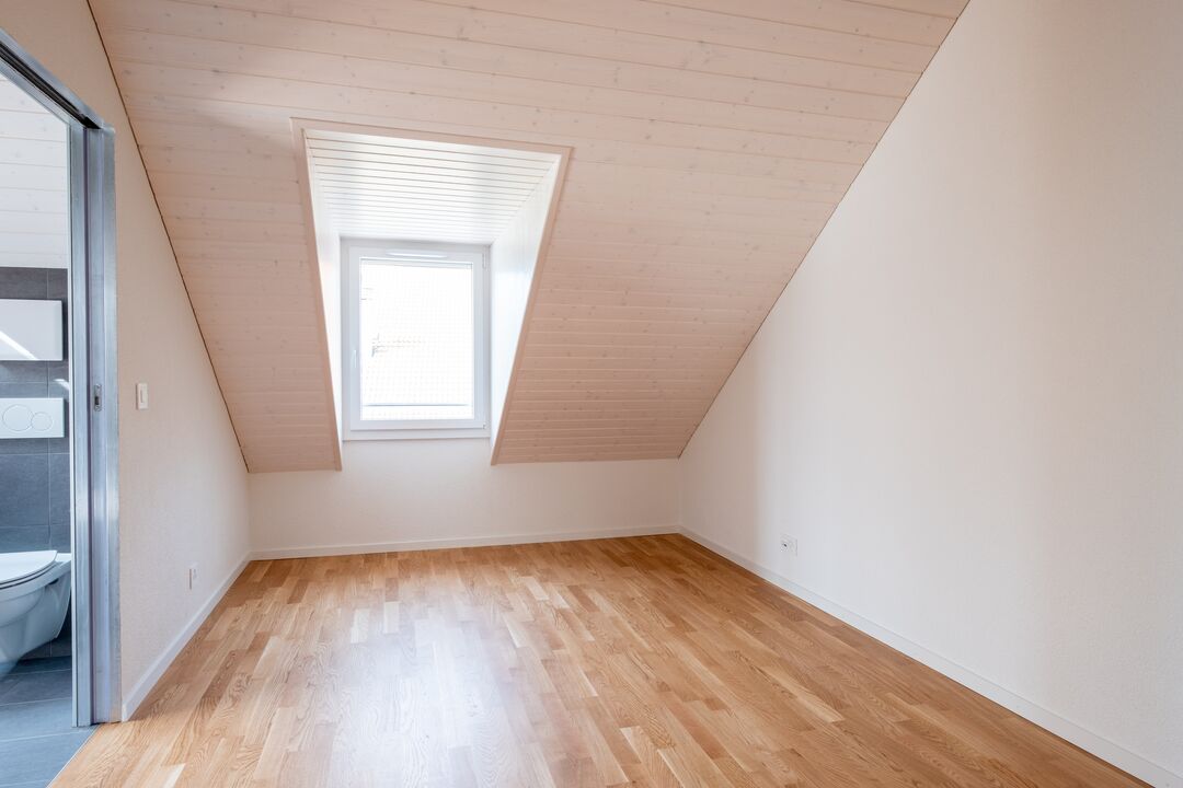 Construction d'un petit immeuble au style villageois avec 6 appartements : l'intérieur.