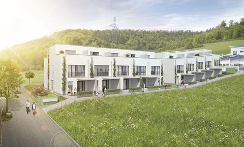 Your living in the green Weiermatt (only house number 5 available)