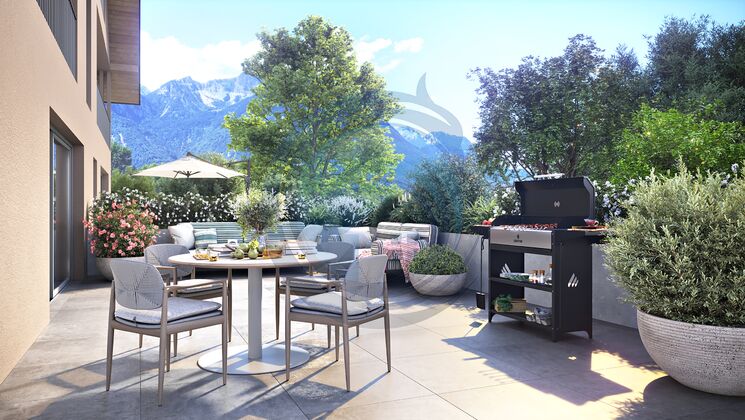 CHARMANT APPARTEMENT DE 4.5 PIÈCES NEUF AU REZ-DE-CHAUSSÉE
