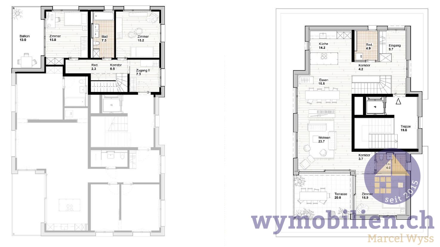 Die Maisonette-Attika 