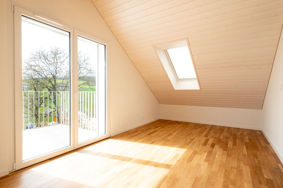 Construction d'un petit immeuble au style villageois avec 6 appartements : l'intérieur.
