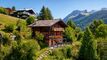 Chalet in Gryon mit separatem Studio, Blick auf die Berge