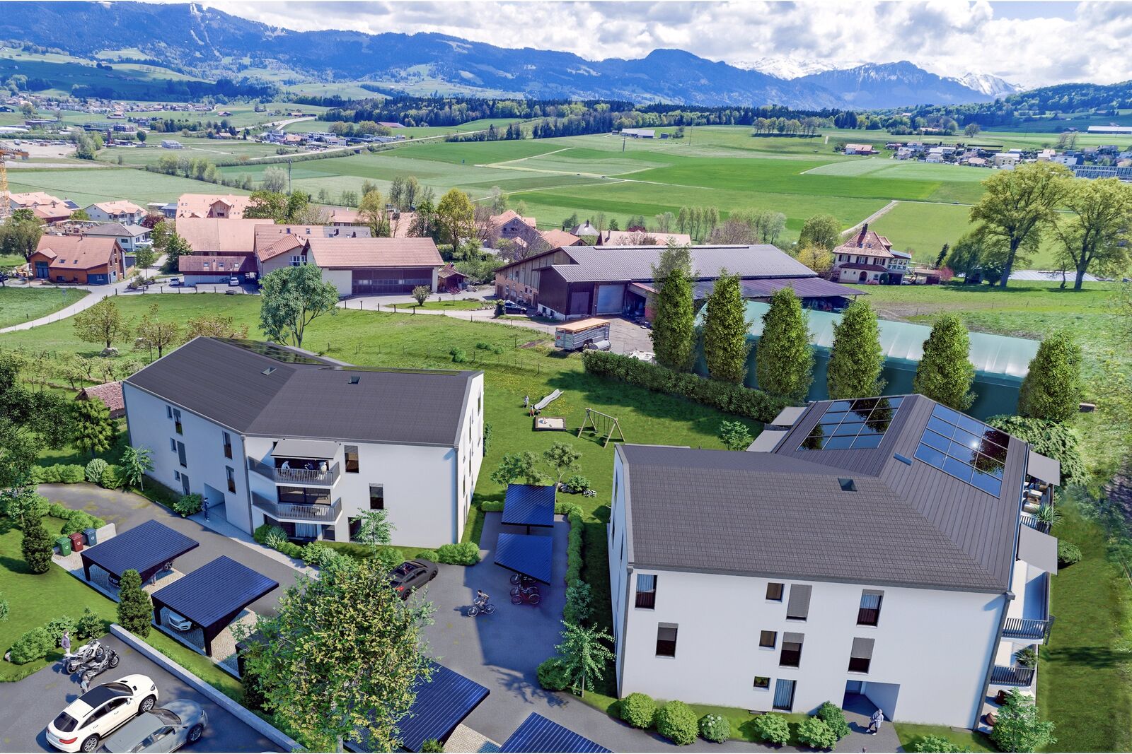 Projet immobilier à Farvagny, appartements à vendre