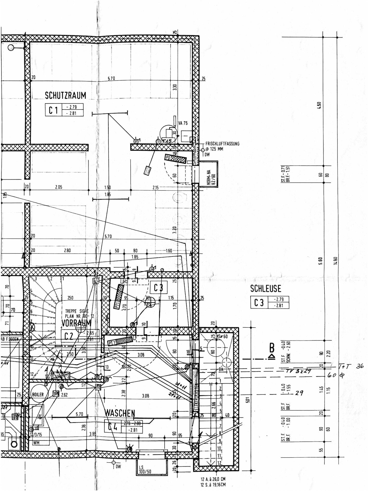 Grundrissplan Untergeschoss (UG)