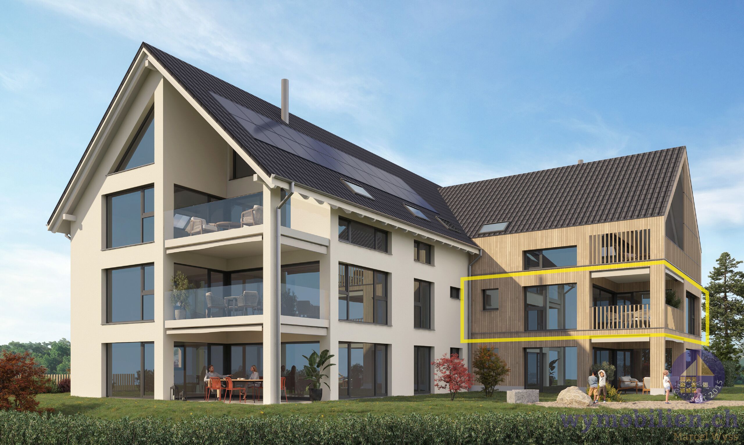 Geniessen Sie die Terrasse im 1. OG 