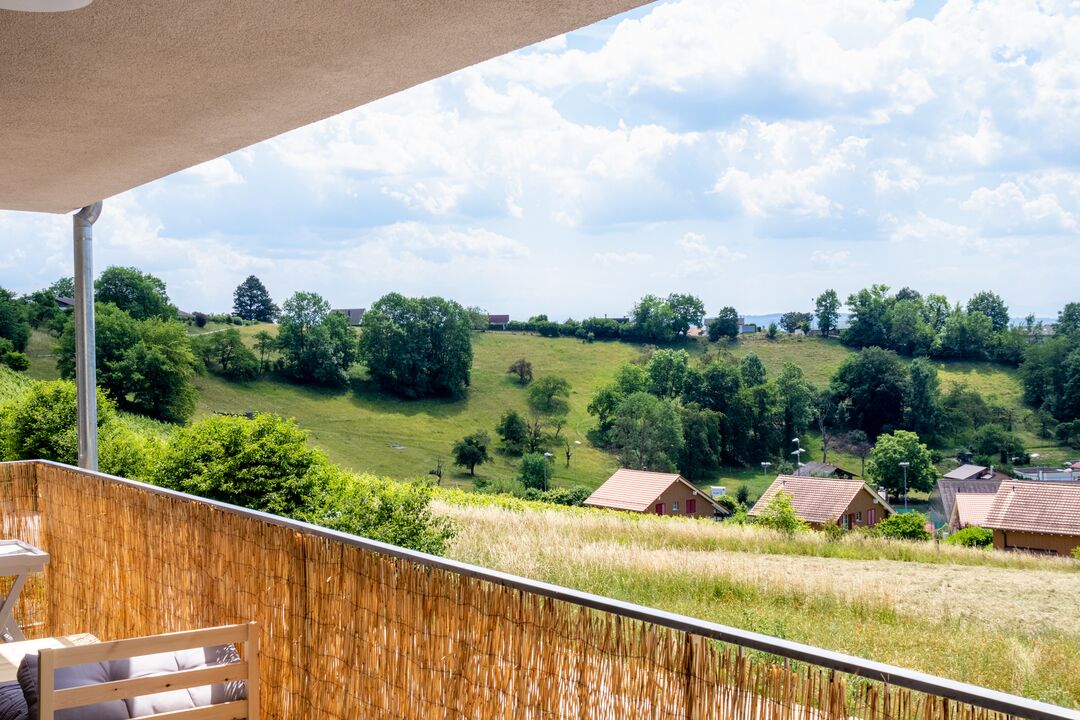 Projet immobilier à Valeyres avec 2 maisons construites, l'extérieur