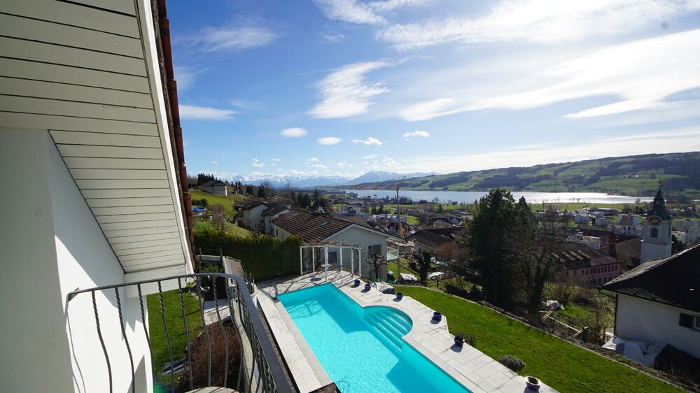 Aussicht Balkon Wohnzimmer