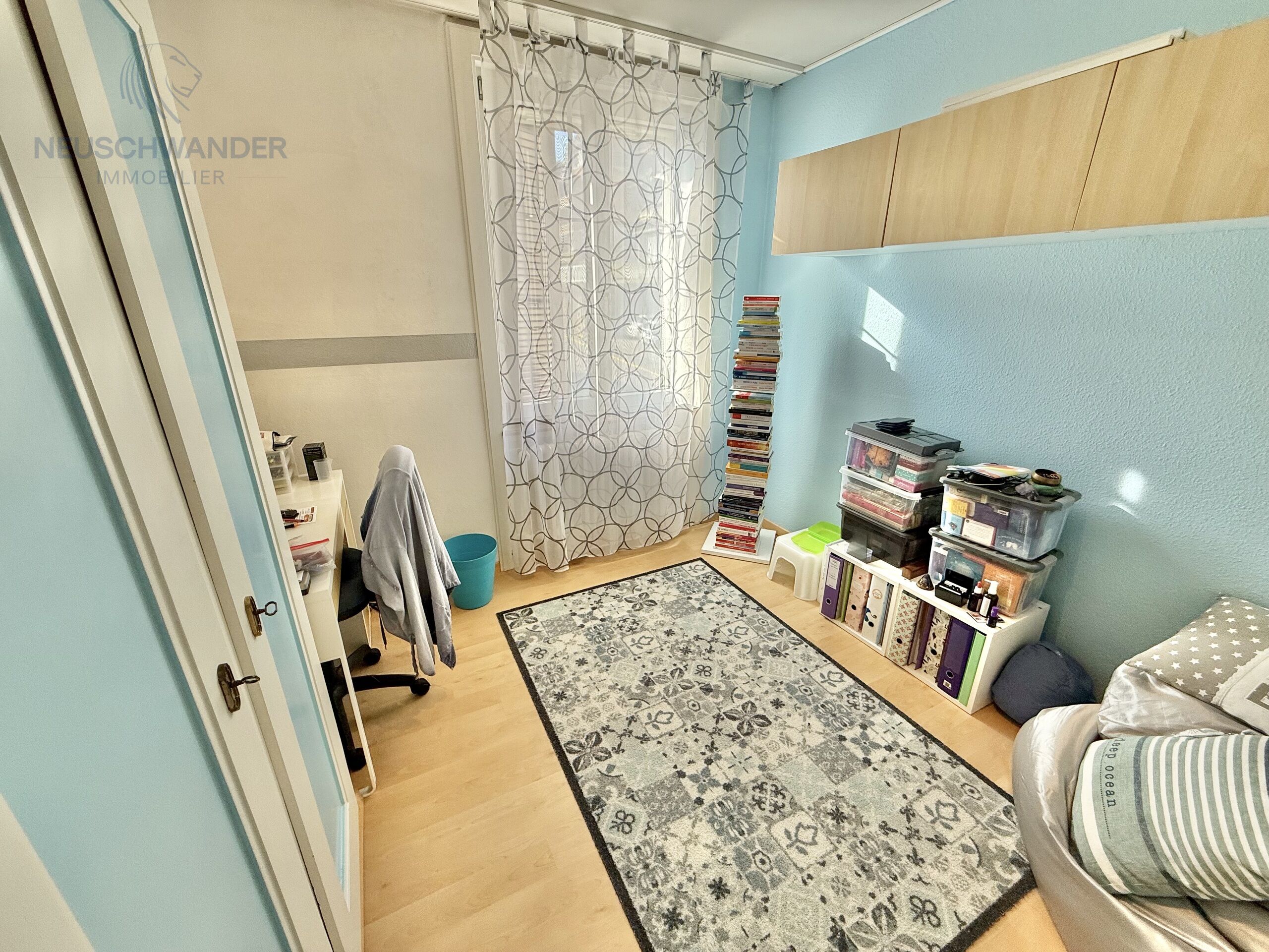 WEST facing bedroom/office