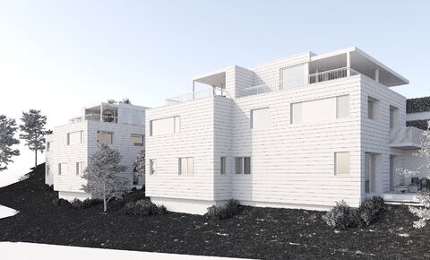 Villa d'architecte mitoyenne de 3.5 pièces avec locaux à disposition