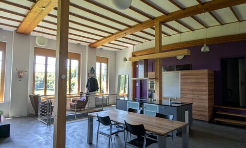 Einzigartige Saalwohnung (Minergie) mit Sauna und Blick übers Emmental