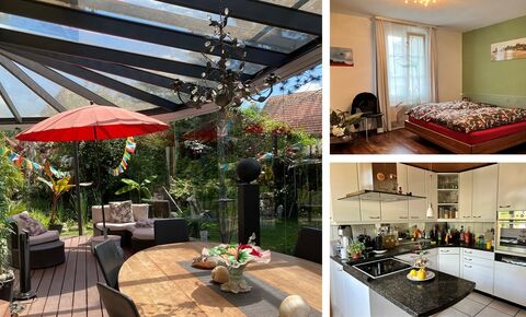 4.5 Maisonette mit grosser Gartenoase + Geschäftsraum 80m2 optional!