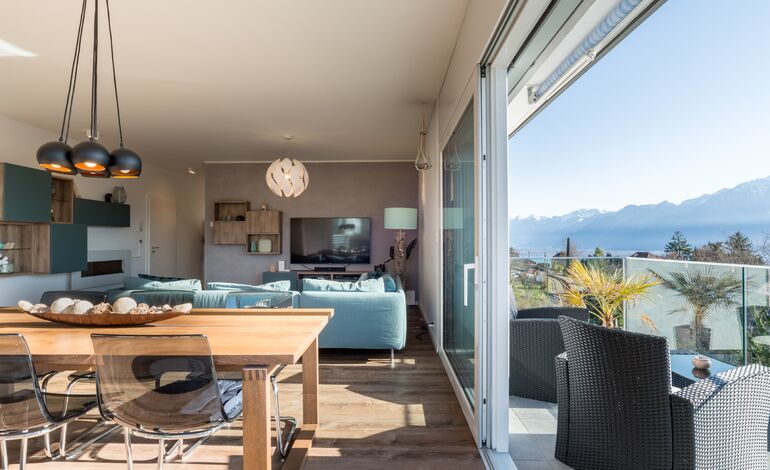Beau 4.5 pièces récent avec vue lac, quartier résidentiel