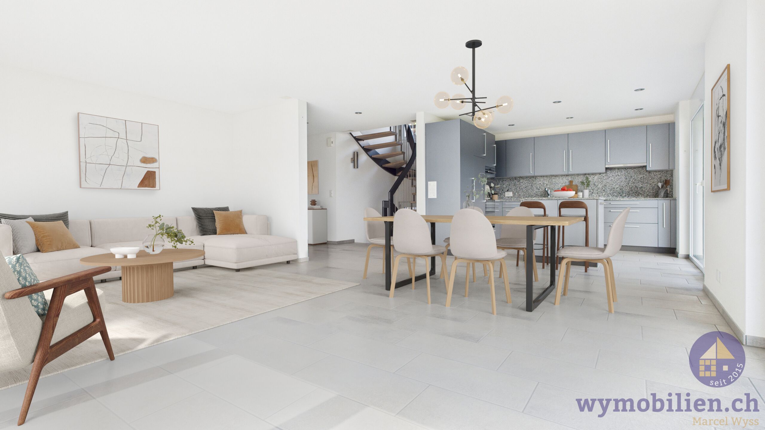 Wohnbereich / Küche (OG)