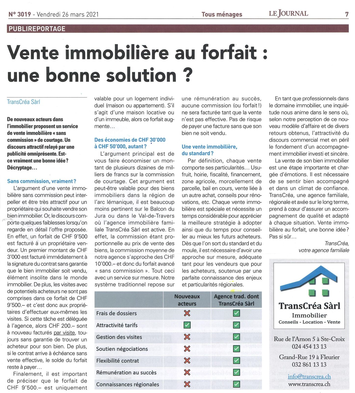 Vente immobilière au forfait, une bonne solution?