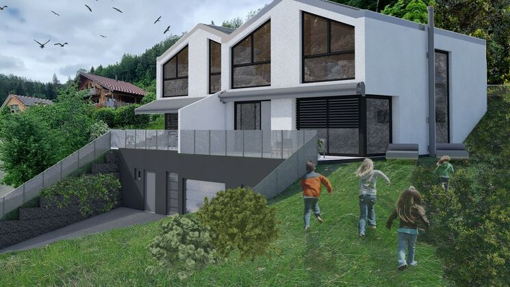 Ballaigues, villa jumelle de 5,5 pièces à construire.