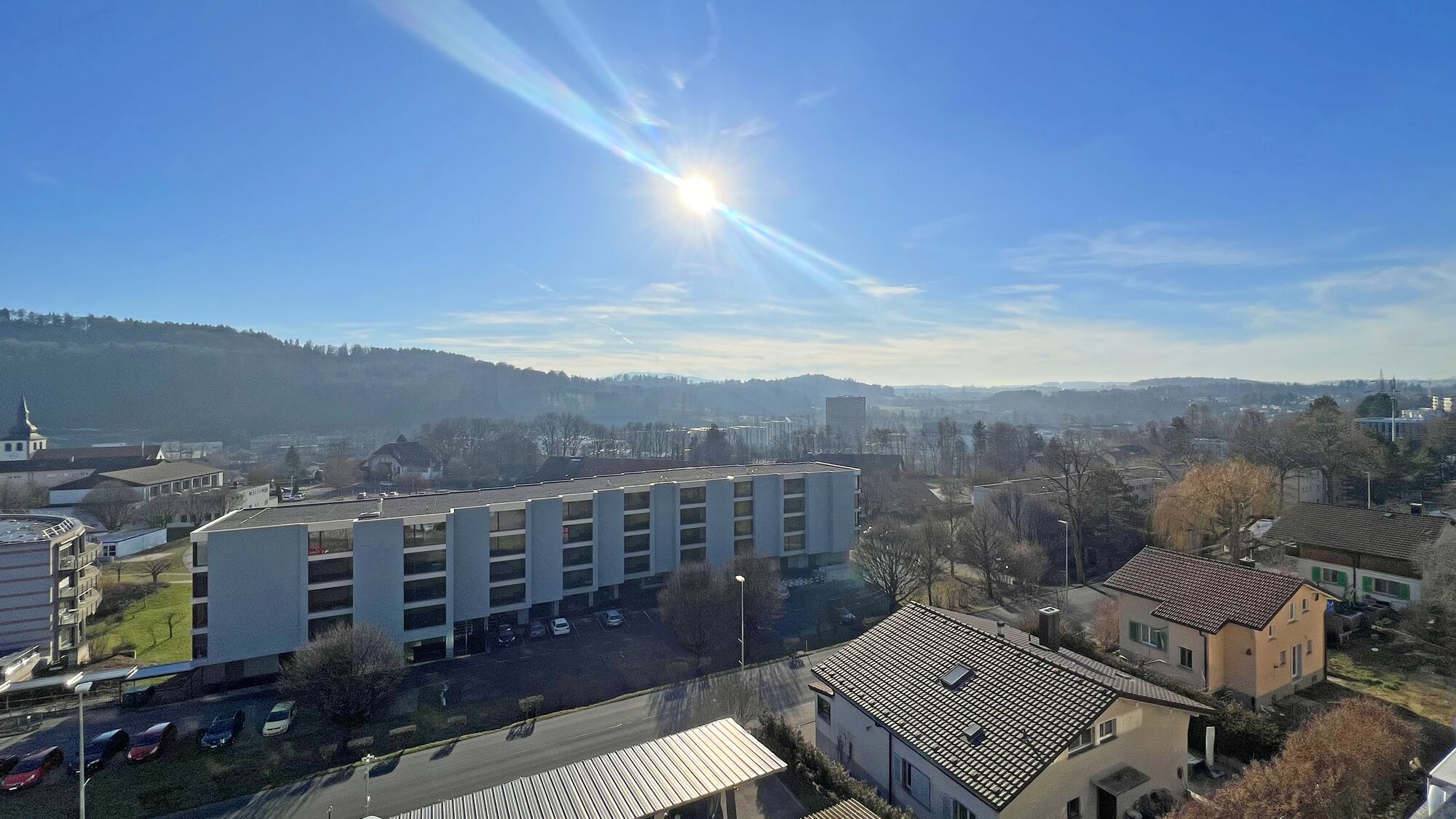 Vue depuis loggia - Appartement en cours de finition