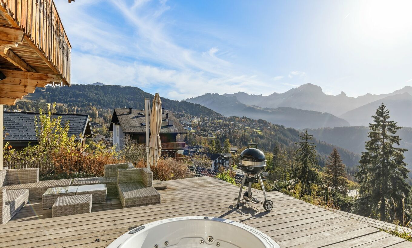 Chalet L'Etoile des Alpes, Panoramablick, nah an allen Annehmlichkeite