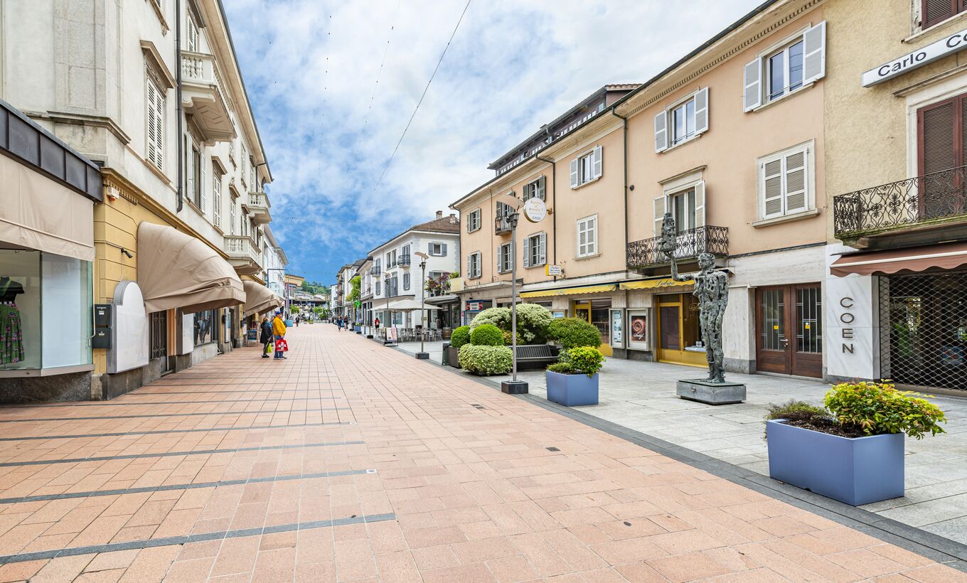 Investitionsmöglichkeiten in der Fußgängerzone von Chiasso