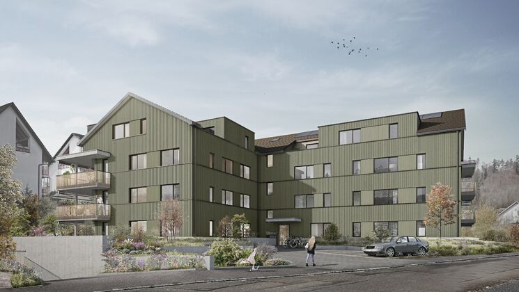 Attika-Wohntraum mit grosser Terrasse (teilweise verglast) und Balkon