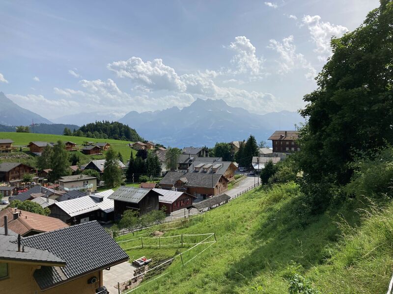 Land at the bottom of the village