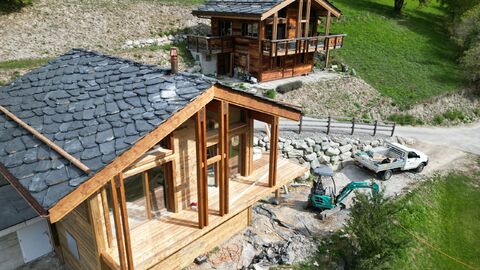 Beuson, dream in the mountains, new chalet 125m2 primary residence,