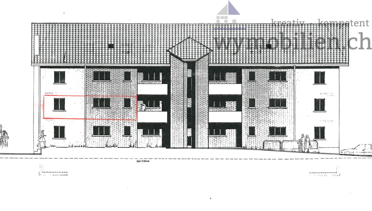 Fassade Nordost (Eingangsbereich)