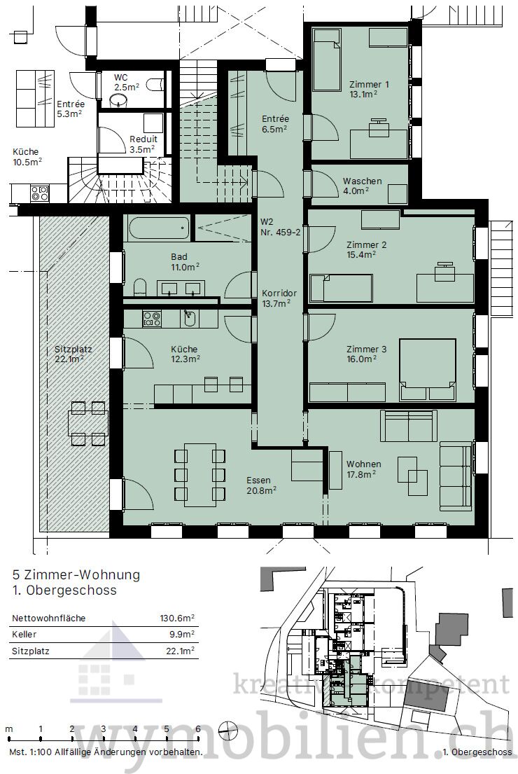 W2 5 Zimmer 1. OG 