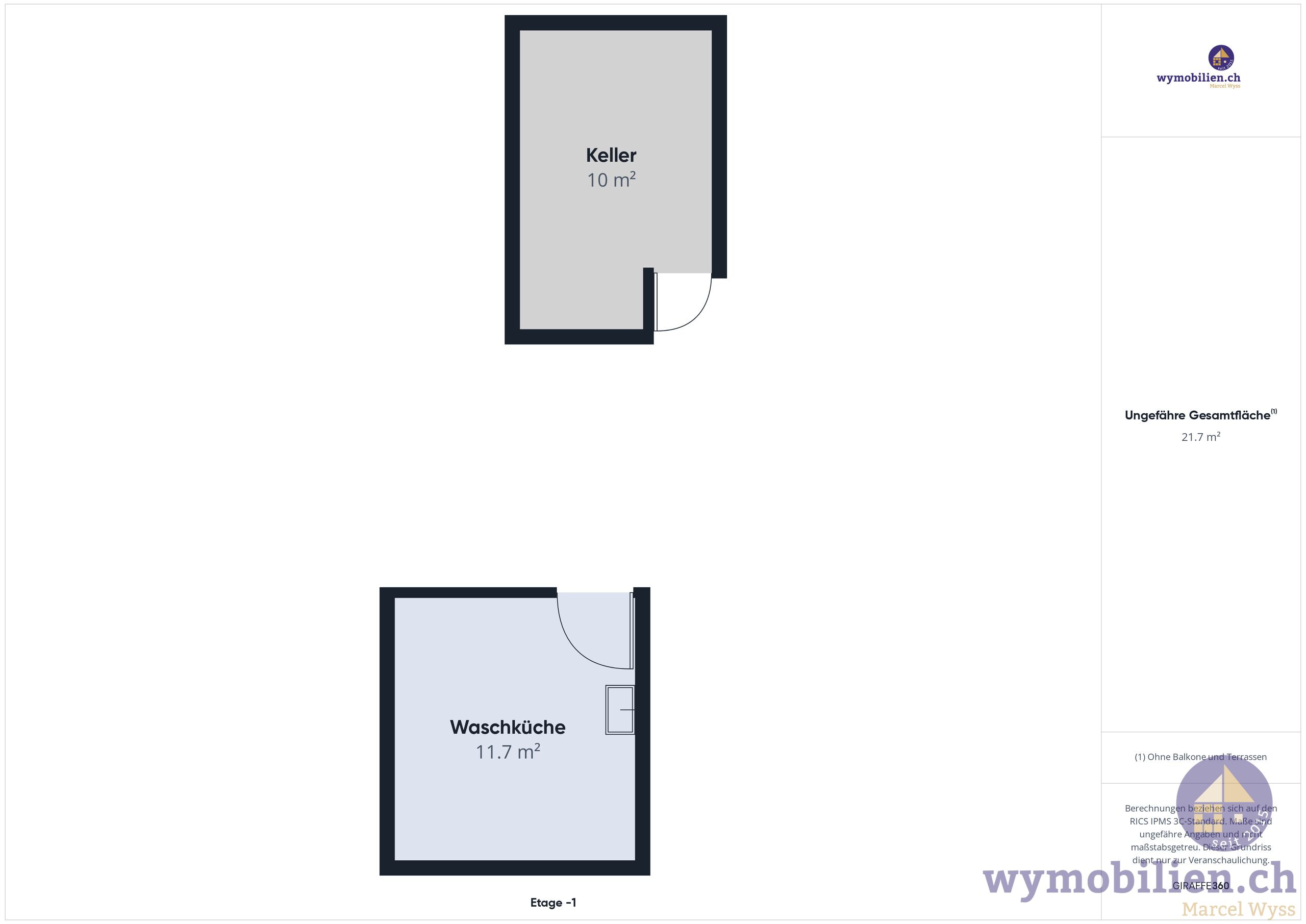 Keller und Waschraum 