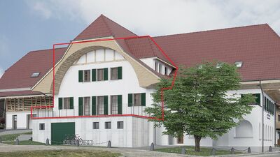 Die Wohnung W3 mit grosser Terrasse
