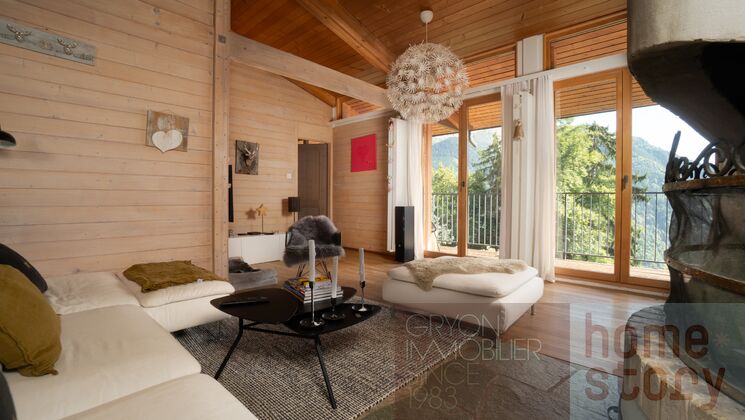 Rareté à Gryon – chalet rénové, vue Dents du Midi et grand jardin