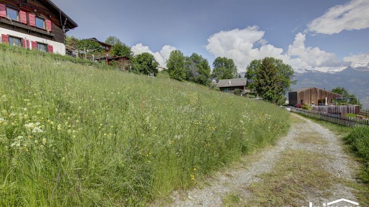 Beau terrain à bâtir à la Poya, Basse-Nendaz !