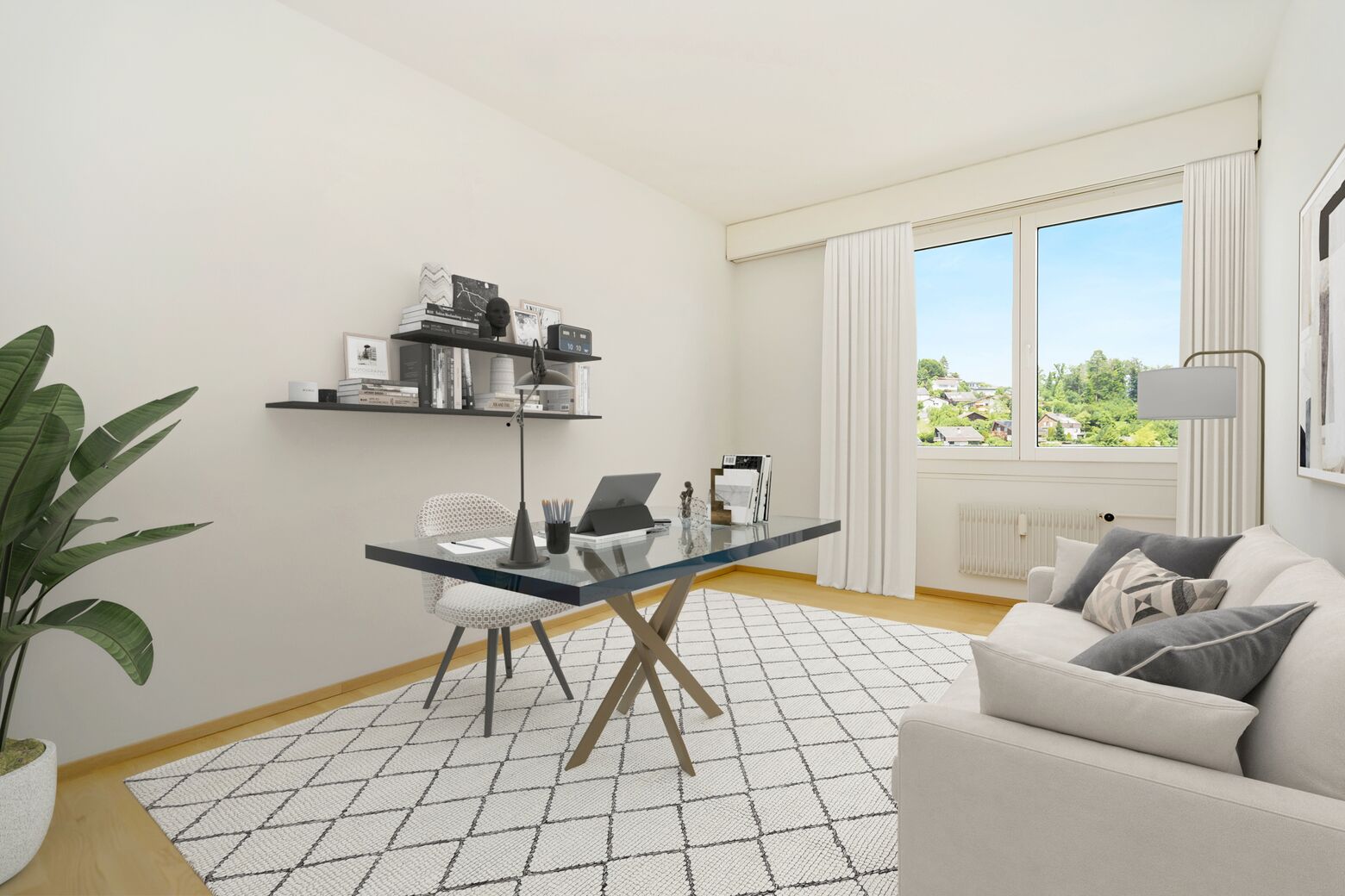 Büro / Gäste Zimmer (Möbel visualisiert)