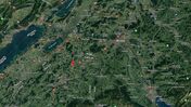 eine Karte des Gebiets, auf der der Standort eingezeichnet ist Lorem ipsum dolor sit amet