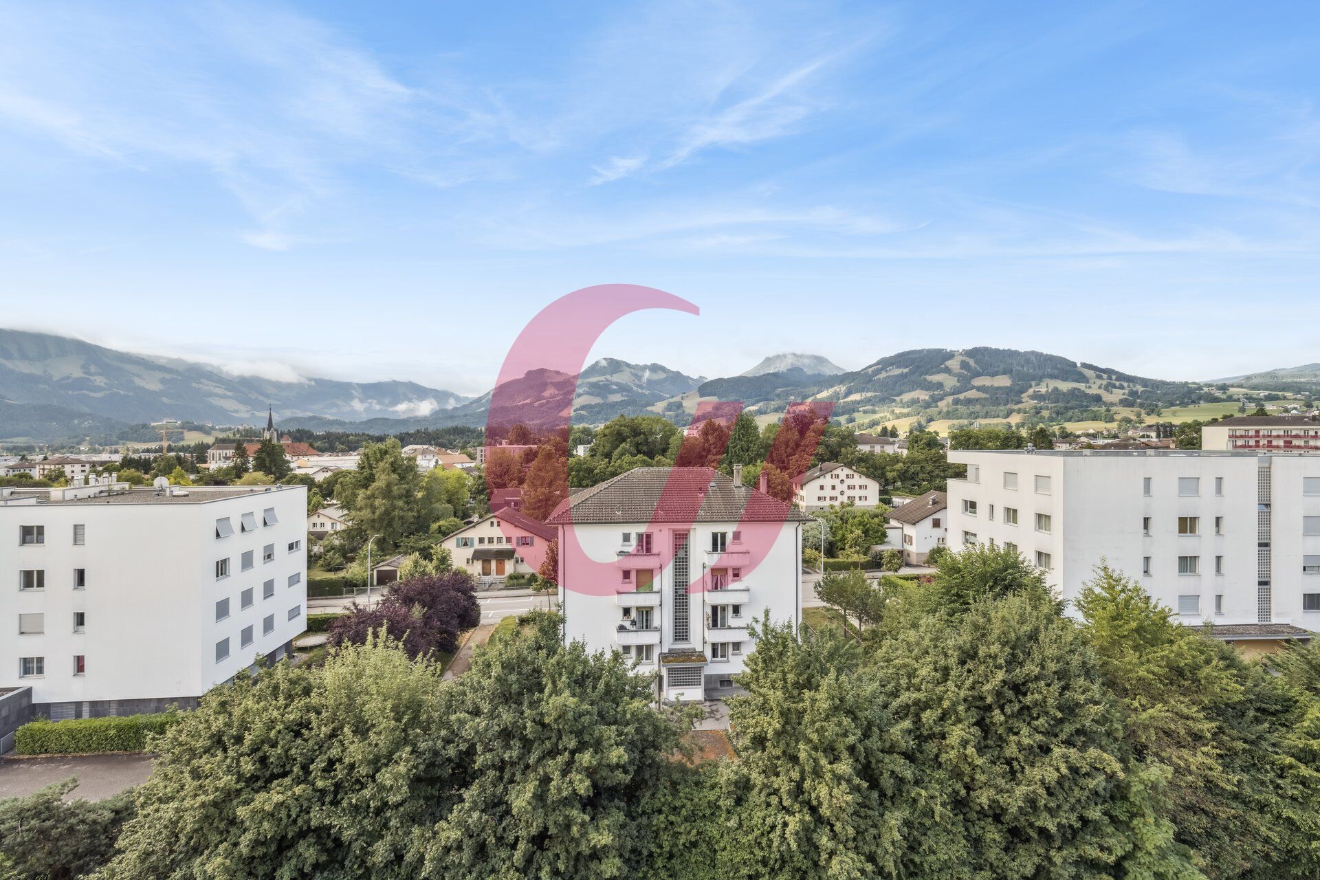 4,5 pièces au centre-ville de Bulle avec vue entièrement dégagée !