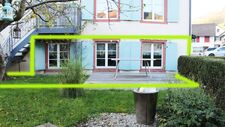 Heimelige, ruhige Wohnung mit eigenem Sitzplatz und Parkplatz