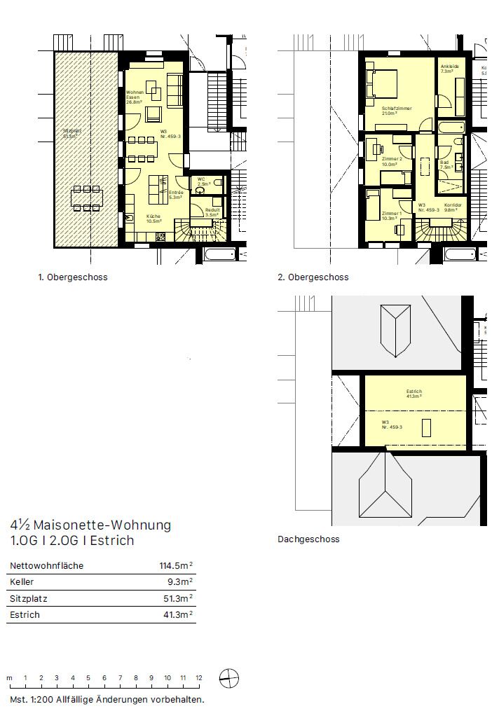 W3 4.5 Maisonette 1./2. OG 