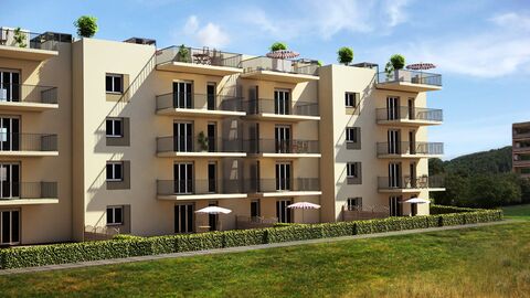 BEL ATTIQUE MODERNE TRAVERSANT DE 3,5 PIÈCES
AVEC BALCON ET GRANDE TERRASSE PRIVATIVE EN TOITURE DE 90 M2