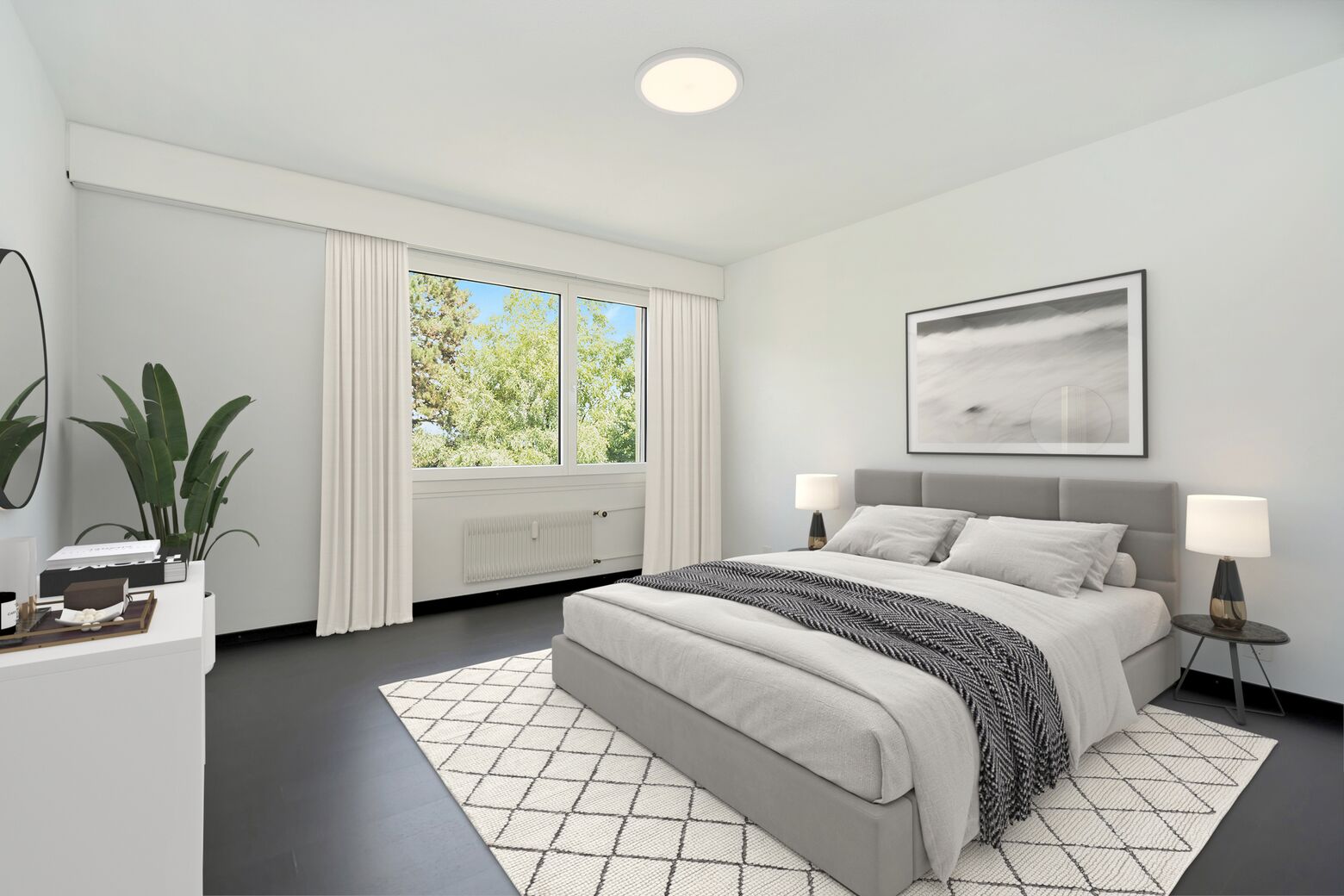 Elternschlafzimmer (Möbel visualisiert)