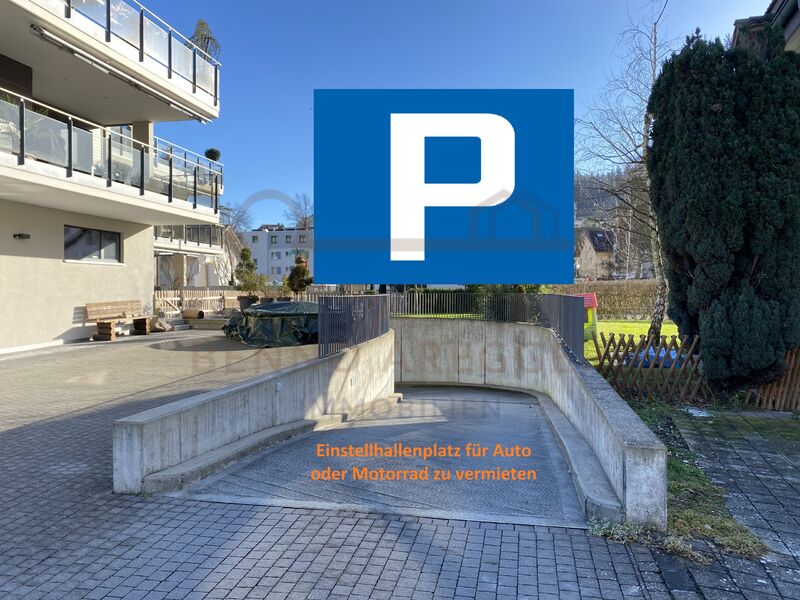 Auto-/Motorradplatz in Einstellhalle, zentrumsnahe Lage