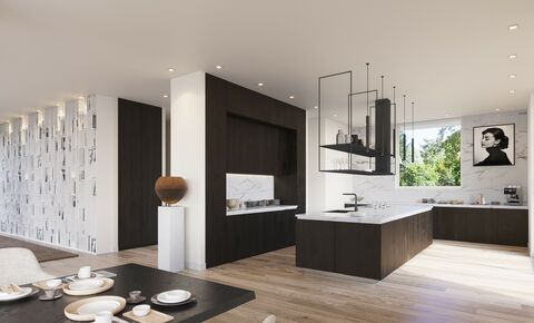 UNIQUE VILLA ON ONE LEVEL ON PLANS IN THE TOWN OF VEYRIER