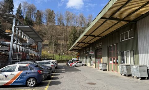 Moderne Gewerbefläche mit überhoher Lagerhalle in Ebikon