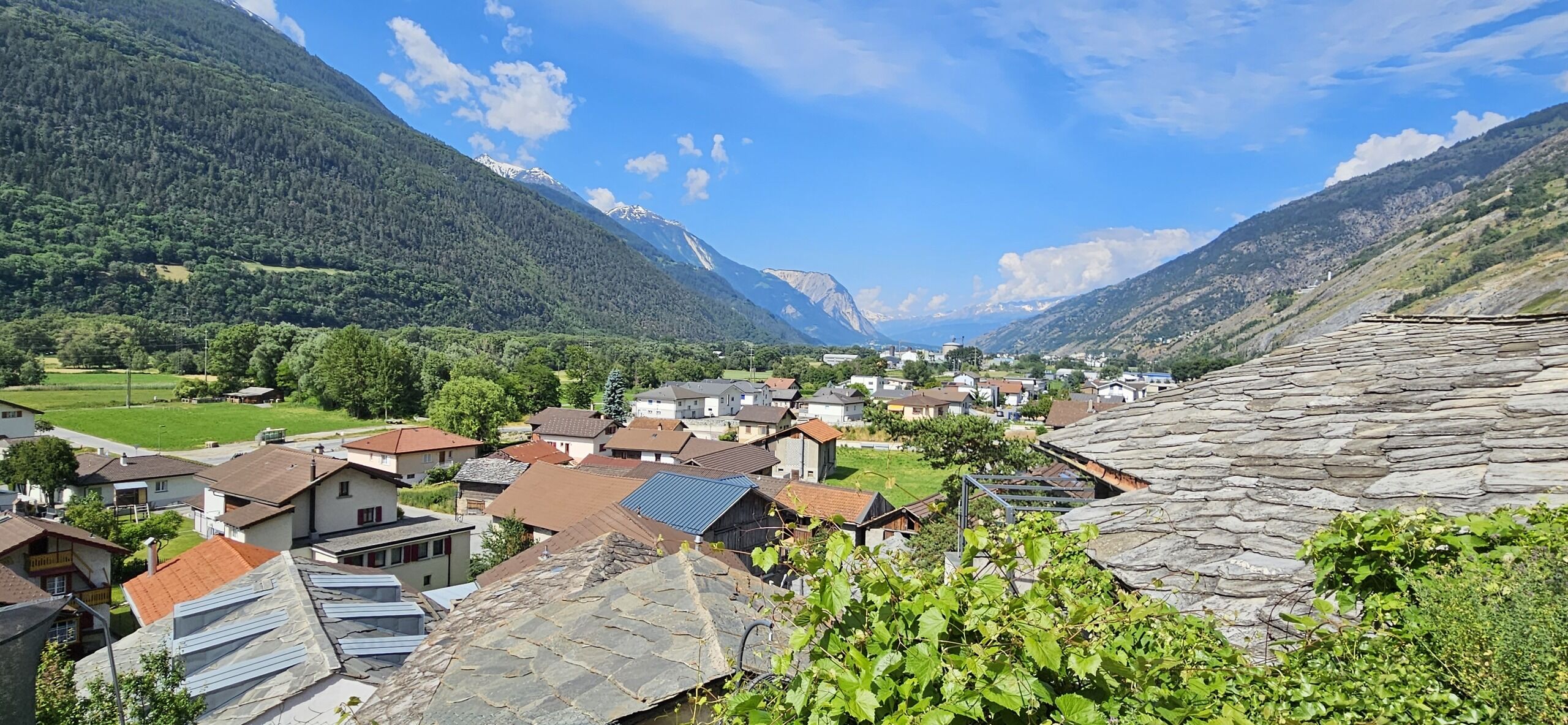 Ausblick ins Rhonetal
